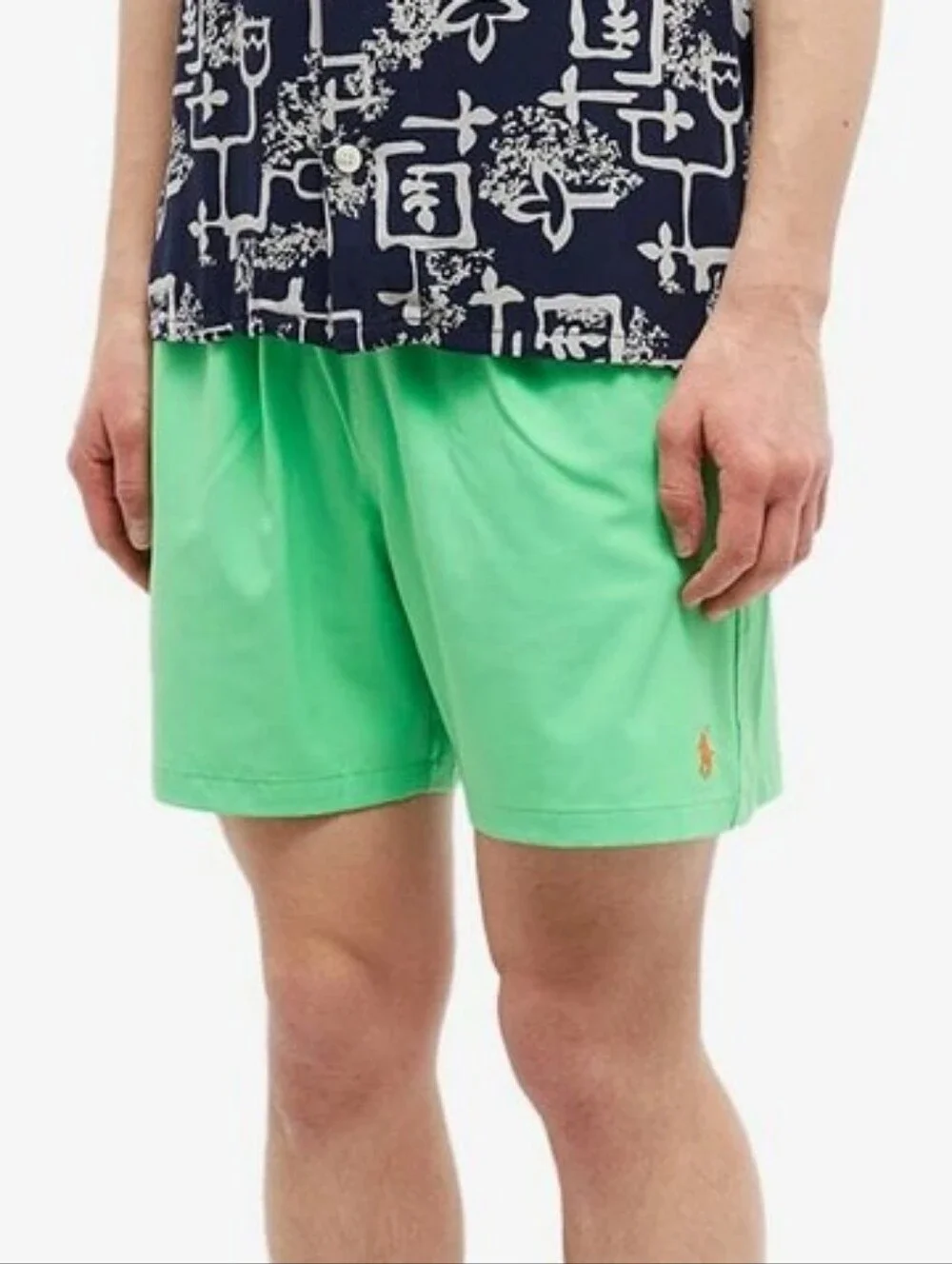 Polo Ralph Lauren Men's Traveller Swim Short in Toucan Green